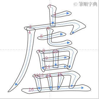 盧筆劃|筆順字典